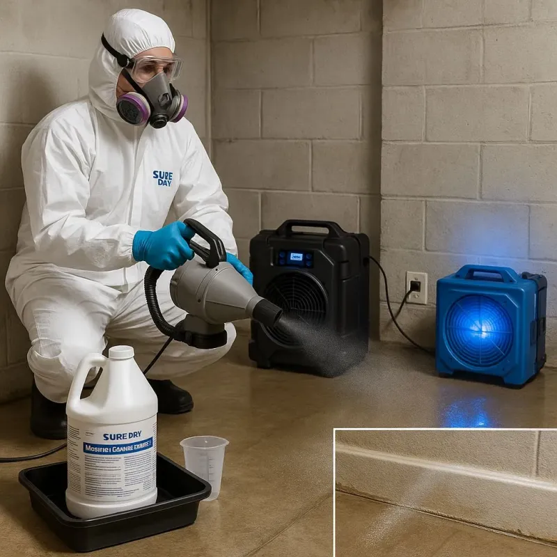 Sanitization and Odor Removal process in Broadlands, VA